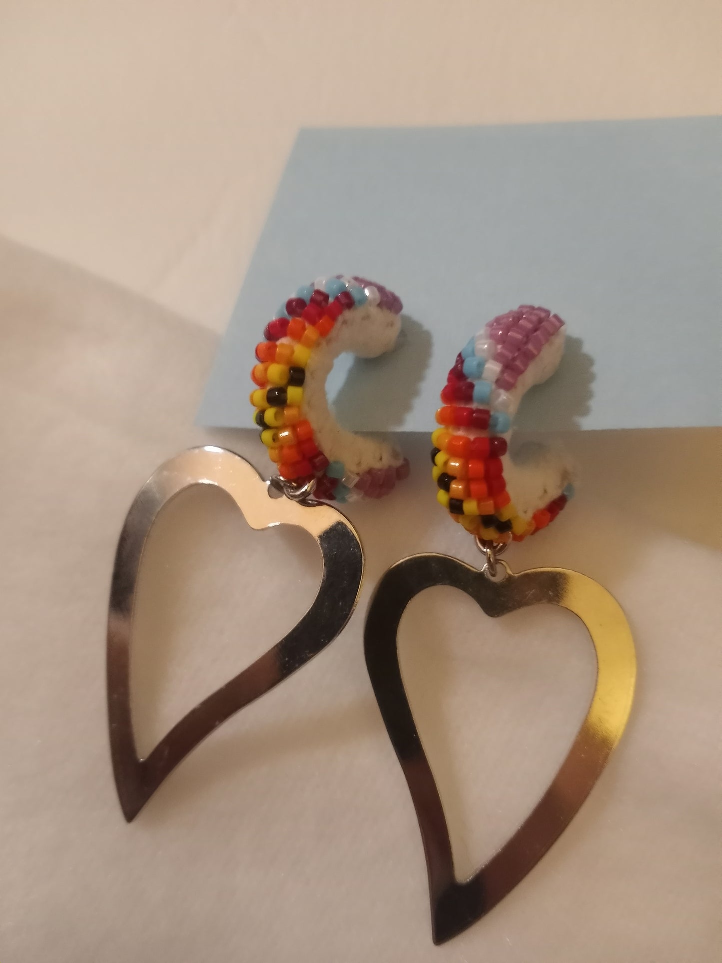 Purple hoops & hearts